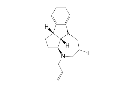 3-ALLYL-5-IODO-7-METHYL-2,2A,3,4,5,6,10B,10C-OCTAHYDRO-1-H-3,6A-DIAZABENZO-[A]-CYCLOPENTA-[CD]-AZULENE