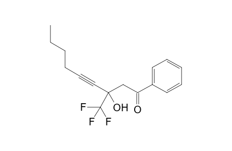 3-Hydroxy-1-phenyl-3-(trifluoromethyl)non-4-yn-1-one