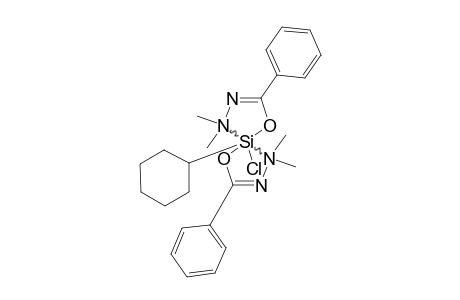 CHLOROCYCLOHEXYL-BIS-[N'-(DIMETHYLAMINO)-BENZIMIDATO-N,O]-SILICON-(IV)