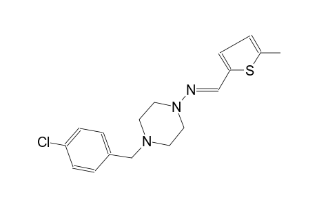 1-piperazinamine, 4-[(4-chlorophenyl)methyl]-N-[(E)-(5-methyl-2-thienyl)methylidene]-