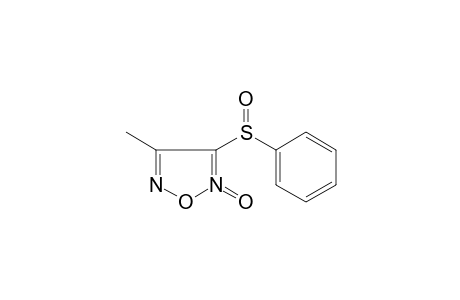 4-methyl-2-oxido-3-phenylsulfinyl-furazan-2-ium