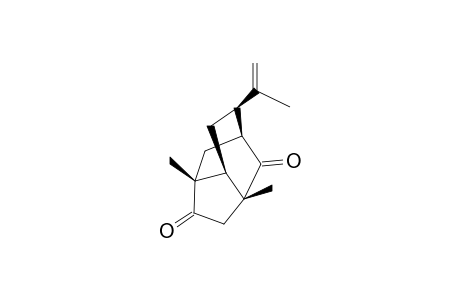 (-)-(1S,3R,6R,7S,9R)-9-ISOPROPENYL-3,6-DIMETHYLTRICYCLO-[4.3.1.0-(3,7)]-DECANE-2,5-DIONE