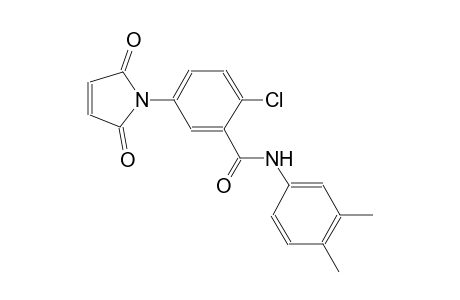 2-Chloro-N-(3,4-dimethylphenyl)-5-(2,5-dioxo-2,5-dihydro-1H-pyrrol-1-yl)benzamide