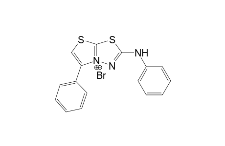 2-Phenylamino-5-phenylthiazolo[2,3-b]-1,3,4-thiadiazolium bromide