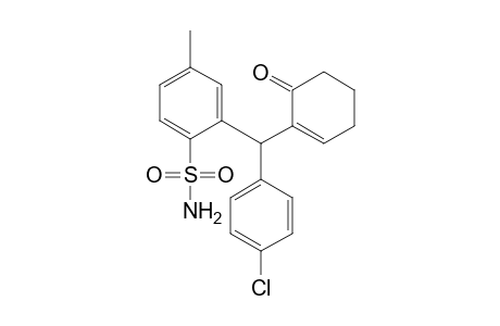 2-[(4-Chlorophenyl)(6-oxocyclohex-1-enyl)methyl]4-methylbenzenesulfonamide