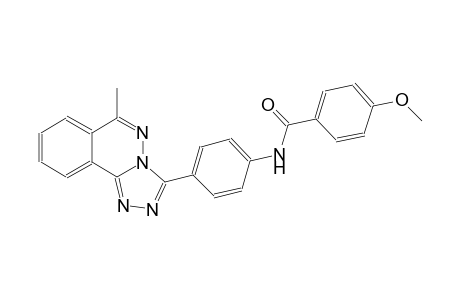 4-methoxy-N-[4-(6-methyl[1,2,4]triazolo[3,4-a]phthalazin-3-yl)phenyl]benzamide