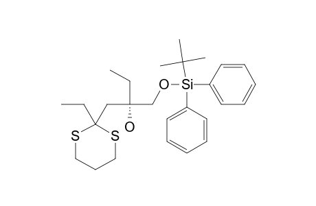 (S)-2-(TERT.-BUTYLDIPHENYLSILANYLOXYMETHYL)-1-(2-ETHYL-1,3-DITHIAN-2-YL)-BUTAN-2-OL