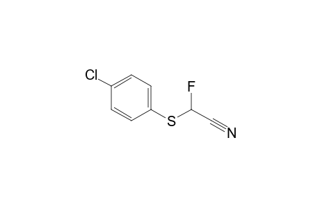 2-(4-chlorophenyl)sulfanyl-2-fluoranyl-ethanenitrile