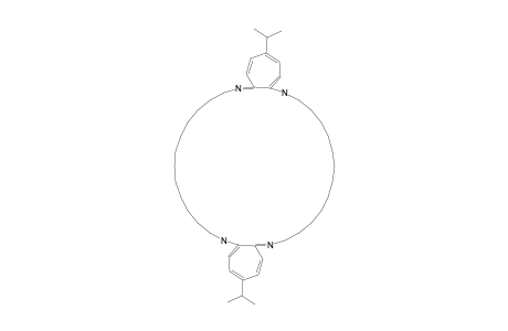 3,22-DIISOPROPYL-6,7,8,9,10,11,12,13,14,15,16,17,18,25,26,27,28,29,30,31,32,33,34,35,36,37-HEXAEICOSAHYDRODICYCLOHEPTA-[B,R]-[1,4,17,20]-TETRAAZACYCLOCONTINE