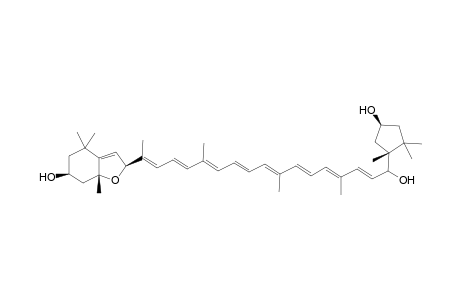 (all-E,3S,5R,8S,3'S,5'R)-5,8-Epoxy-5,6-dihydro-beta,kappa-caroten-3,3',6'-triol