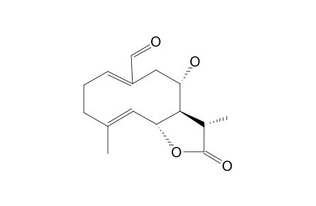 7-A-H,11-B-H-GERMACRA-1(10)E,4E-DIEN-12,6-A-OLIDE,8-A-HYDROXY-14-OXO