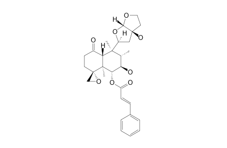 SCUTEREPENIN-C1;(4R,11S,13R)-6-ALPHA-TRANS-CINNAMOYLOXY-7-BETA,13-DIHYDROXY-4,18:11,16:15,16-TRIEPOXY-1-NEOCLERODANONE