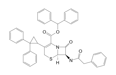 (1'S)-BENZHYDRYL-7-PHENYLACETAMIDO-3-(2',2'-DIPHENYLCYClOPROPYL)-3-CEPHEM-4-CARBOXYLATE;CYClOPROPYLCEPHALOSPORIN;MAIN_PRODUCT