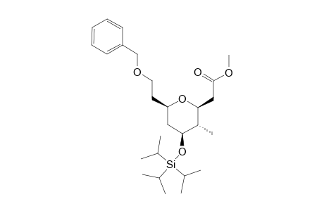 (+)-METHYL-(2-S,3-S,4-S,6-R)-[6-(2-BENZYLOXYETHYL)-3-METHYL-4-(TRIISOPROPYLSILANYLOXY)-TETRAHYDROPYRAN-2-YL]-ACETATE