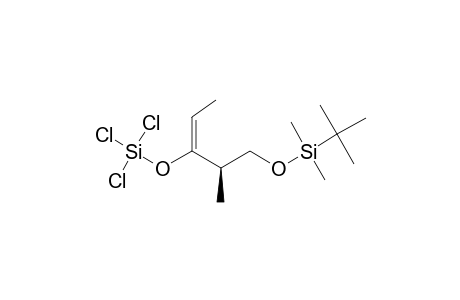 (2E,4S)-5-(TERT.-BUTYLDIMETHYLSILYLOXY)-4-METHYL-3-TRICHLOROSILYLOXY-2-PENTENE