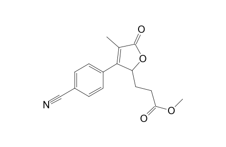 Methyl 3-[3-(4-cyanophenyl)-4-methyl-5-oxo-2,5-dihydrofuran-2-yl]propanoate