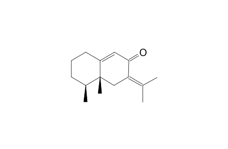 #4;ISOPETASAN;(4AR-CIS)-3,4,4A,5,6,7-HEXAHYDRO-4A,5-DIMETHYL-3-(1-METHYLETHYLIDENE)-2(1H)-NAPHTHALENONE;EREMOPHILA-7(11),9-DIEN-8-ONE;FUKINONE