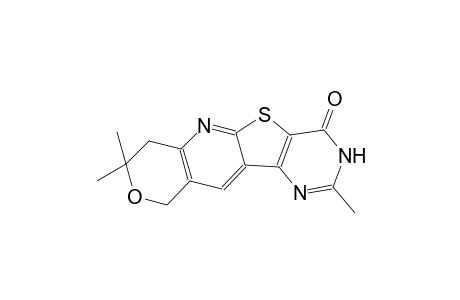 8H-pyrano[3'',4'':5',6']pyrido[3',2':4,5]thieno[3,2-d]pyrimidin-4(3H)-one, 7,10-dihydro-2,8,8-trimethyl-