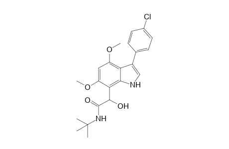 3-(p-Chlorophenyl)-4,6-dimethoxy-7-[N-(tert-butylamido)hydroxymethyl]indol