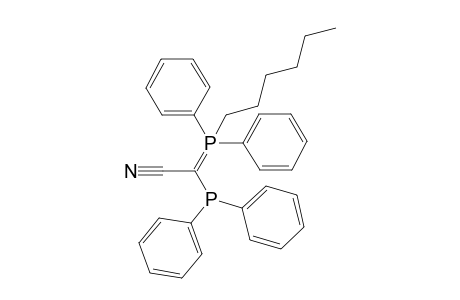 2-Diphenylphosphanyl-2-[hexyl(diphenyl)-lambda5-phosphanylidene]acetonitrile