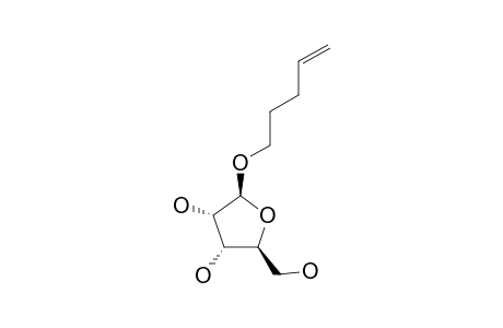 PENT-4-ENYL_BETA-D-ERYTHRO-PENTOFURANOSIDE;PENTENYL_BETA-D-RIBOFURANOSIDE