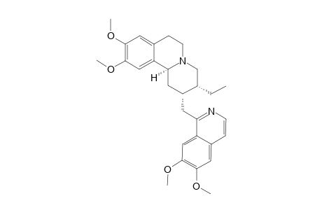 (2S,3R,11BS/2R,3S,11BR)-2-(6,7-DIMETHOXYISOQUINOLIN-1-YL-METHYL)-3-ETHYL-9,10-DIMETHOXY-1,3,4,6,7,11B-HEXAHYDRO-2H-BENZO-[A]-QUINOLIZINE