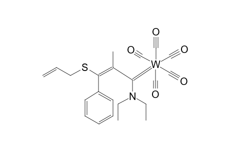 [(E)-3-(ALLYLTHIO)-1-(DIETHYLAMINO)-2-METHYL-3-PHENYL-2-PROPENYLIDENE]-PENTACARBONYLTUNGSTEN