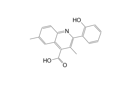 2-(2-hydroxyphenyl)-3,6-dimethyl-4-quinolinecarboxylic acid