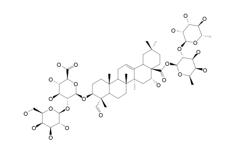 3-O-[BETA-D-GALACTOPYRANOSYL-(1->2)-BETA-D-GLUCURONOPYRANOSYL]-28-O-[ALPHA-L-RHAMNOPYRANOSYL-(1->2)-BETA-D-FUCOPYRANOSYL-QUILLAIC-ACID