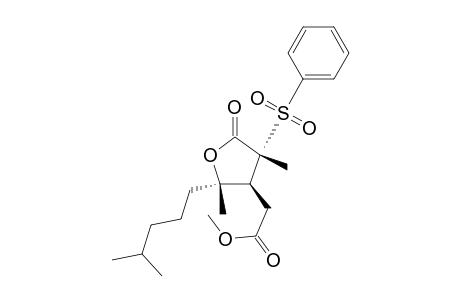 2-[(2S,3S,4R)-4-(benzenesulfonyl)-2,4-dimethyl-2-(4-methylpentyl)-5-oxo-3-oxolanyl]acetic acid methyl ester