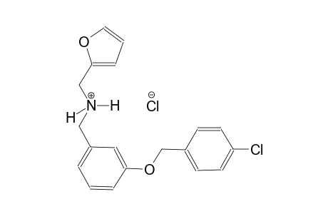 2-furanmethanaminium, N-[[3-[(4-chlorophenyl)methoxy]phenyl]methyl]-, chloride