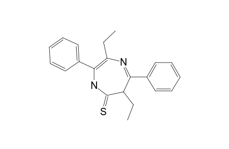 3,6-DIETHYL-2,5-DIPHENYL-1H-1,4-DIAZEPINE-7(6H)-THIONE;MAJOR-ISOMER