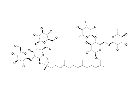 #4;CAPSIANOSIDE-IX;3-O-BETA-D-GLUCOPYRANOSYL-(1->4)-[BETA-D-GLUCOPYRANOSYL-(1->2)]-BETA-D-GLUCOPYRANOSYL-17-HYDROXY-6-E,10-E,14-Z-(3S)-GERANYLLINALOOL-17-O-ALP