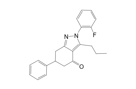 2-(2-Fluorophenyl)-6-phenyl-3-propyl-2,5,6,7-tetrahydro-4H-indazol-4-one