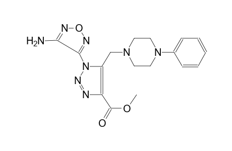 methyl 1-(4-amino-1,2,5-oxadiazol-3-yl)-5-[(4-phenyl-1-piperazinyl)methyl]-1H-1,2,3-triazole-4-carboxylate