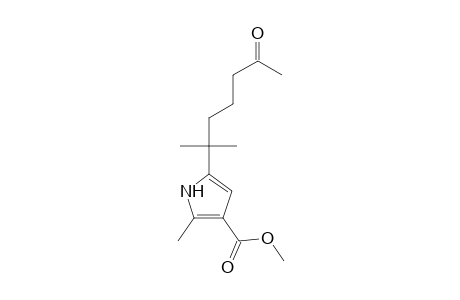 Methyl 5-(1,1-dimethyl-5-oxohexyl)-2-methyl-1H-pyrrole-3-carboxylate