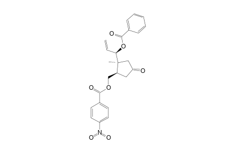 (3-R,1'-R,2'-R)-1'-METHYL-2'-PARA-NITROBENZOYLOXYMETHYLCYCLOPENTAN-4'-ONE-2-PROPENYL-3-BENZOATE;MAJOR_ISOMER