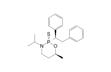 (S)-(2u,6l,1'u)-6-Methyl-2-(1',2'-diphenylethyl)-3-(1-methylethyl)-1,3,2-oxazaphosphorinane-2-sulfide