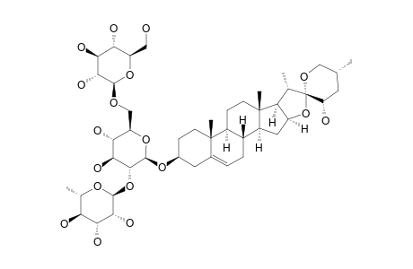 (23S,25R)-23-HYDROXY-SPIROST-5-EN-3-BETA-YL-O-ALPHA-L-RHAMNOPYRANOSYL-(1->2)-O-[BETA-D-GLUCOPYRANOSYL-(1->6)]-BETA-D-GLUCOPYRANOSIDE