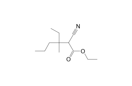 HEXANOIC ACID, 2-CYANO-3-ETHYL-3- METHYL-, ETHYL ESTER