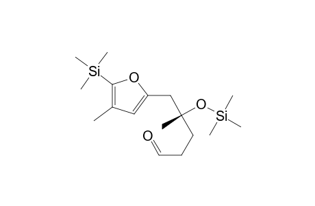 (.gamma.R)-.gamma.,4-Dimethyl-5-trimethylsilyl-.gamma.-[(trimethylsilyl)oxy]-2-furanpentanal