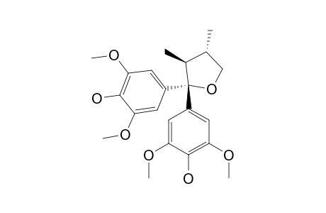 SACIDUMLIGNAN_D;REL-(8-ALPHA,8'-BETA)-5,4'-DIHYDROXY-4,6,3',5'-TETRAMETHOXY-1,7-SECO-7,7'-EPOXY-2,7'-CYClOLIGNAN