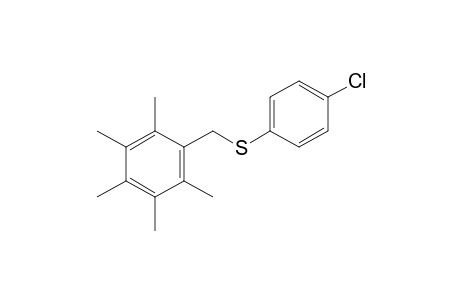 p-chlorophenyl 2,3,4,5,6-pentamethylbenzyl sulfide