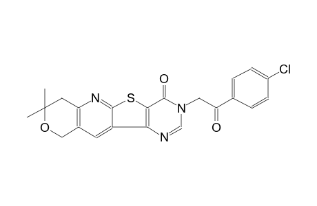 8H-pyrano[3'',4'':5',6']pyrido[3',2':4,5]thieno[3,2-d]pyrimidin-4(3H)-one, 3-[2-(4-chlorophenyl)-2-oxoethyl]-7,10-dihydro-8,8-dimethyl-