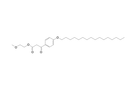 [p-(hexadecyloxy)benzoyl]acetic acid, 2-methoxyethyl ester