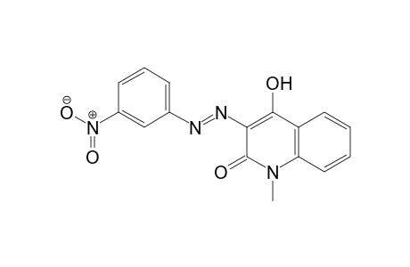 2(1H)-Quinolinone, 4-hydroxy-1-methyl-3-[(3-nitrophenyl)azo]