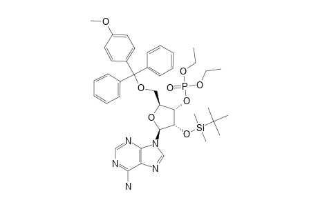 2'-O-TERT.-BUTYL-DIMETHYLSILYL-5'-O-PARA-METHOXYTRITYL-ADENOSINE-DIETHYL-3'-PHOSPHATE