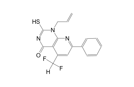 pyrido[2,3-d]pyrimidin-4(1H)-one, 5-(difluoromethyl)-2-mercapto-7-phenyl-1-(2-propenyl)-