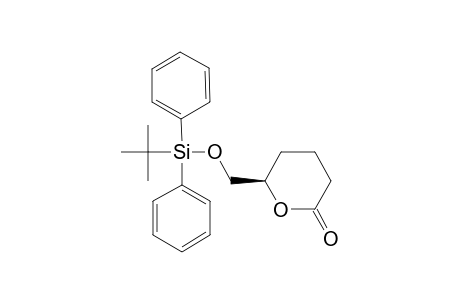 (S)-(TERT.-BUTYLDIPHENYLSILOXYMETHYL)-TETRAHYDRO-2H-PYRAN-2-ONE