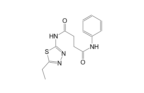 N~1~-(5-ethyl-1,3,4-thiadiazol-2-yl)-N~4~-phenylsuccinamide